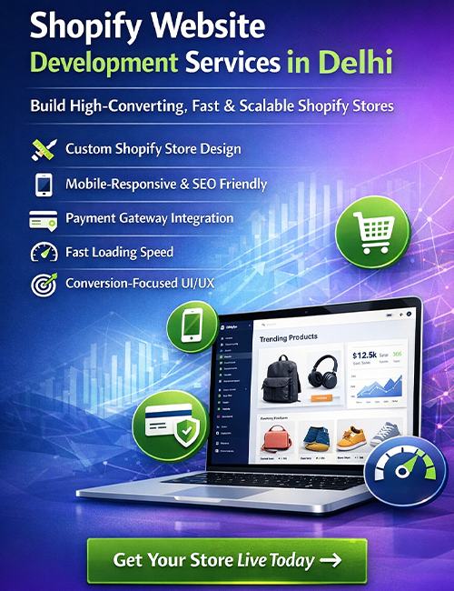 Shopify Website Development Services in Delhi